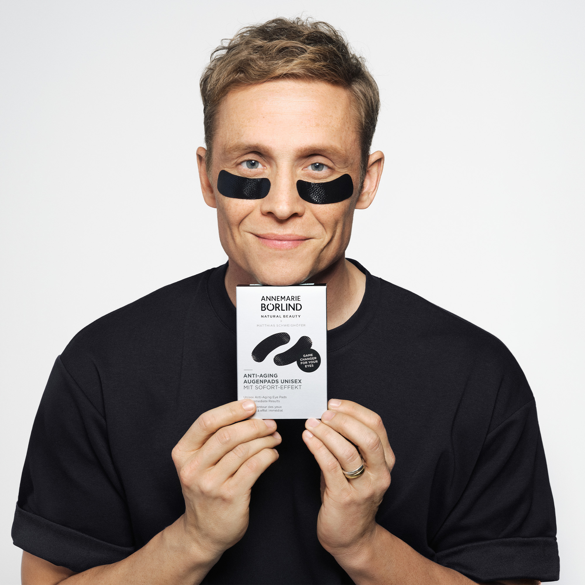 Anti-Aging Augenpads Unisex MIT SOFORT-EFFEKT - BLACK (5 x 2 Stück)