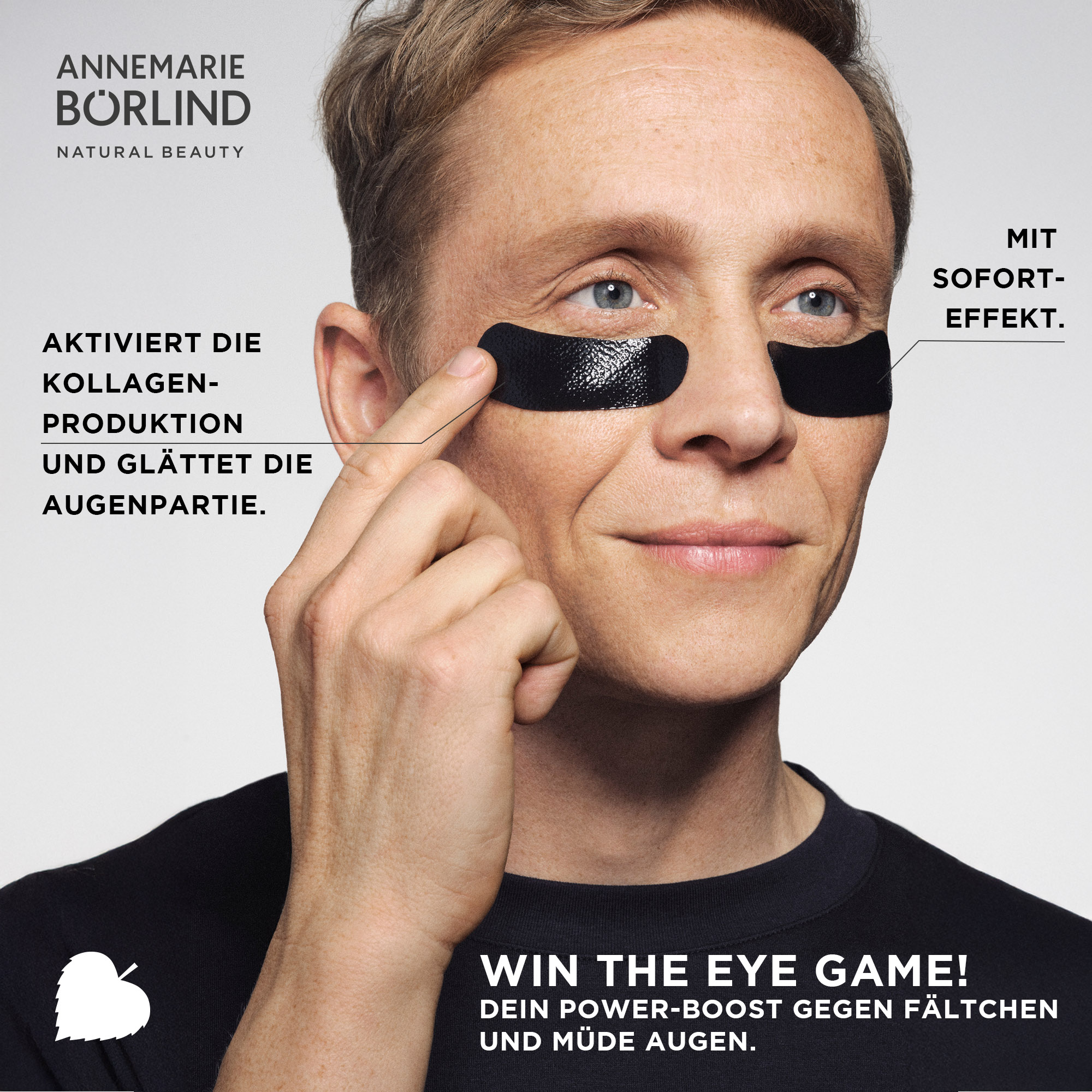 Anti-Aging Augenpads Unisex MIT SOFORT-EFFEKT - BLACK (5 x 2 Stück)