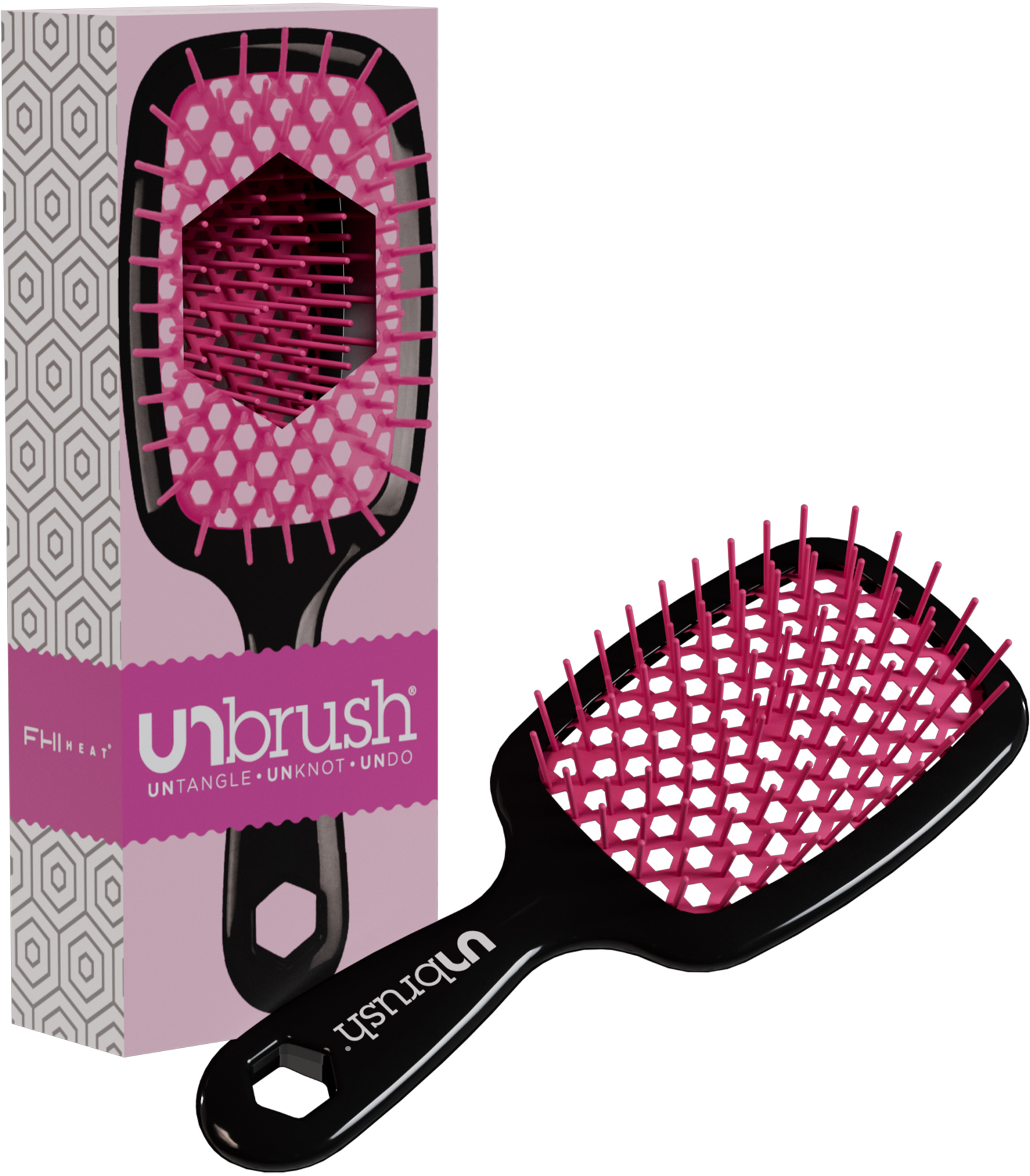 Detangling Hair Brush Blossom Pink