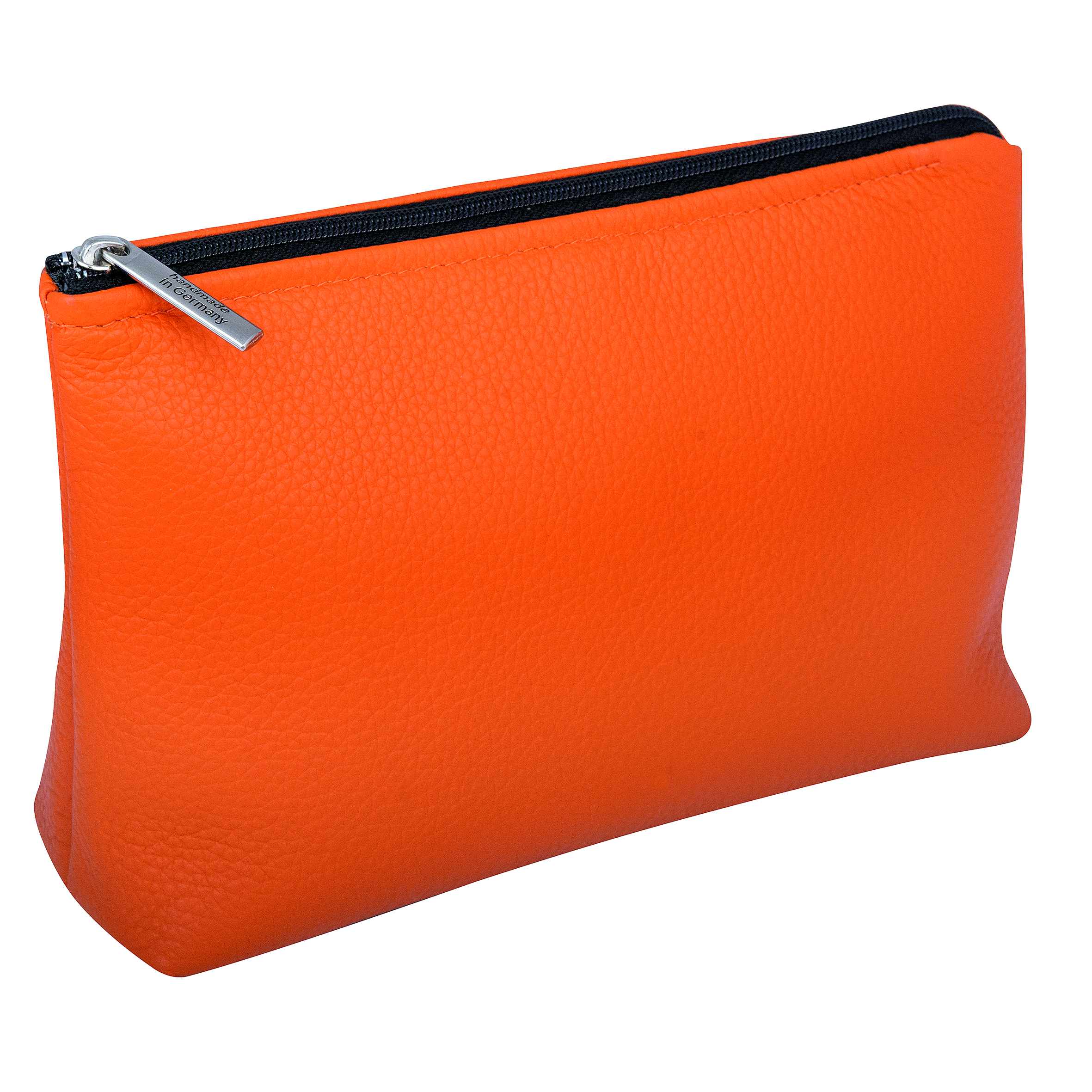 ERBE Kosmetiktasche, Leder, orange