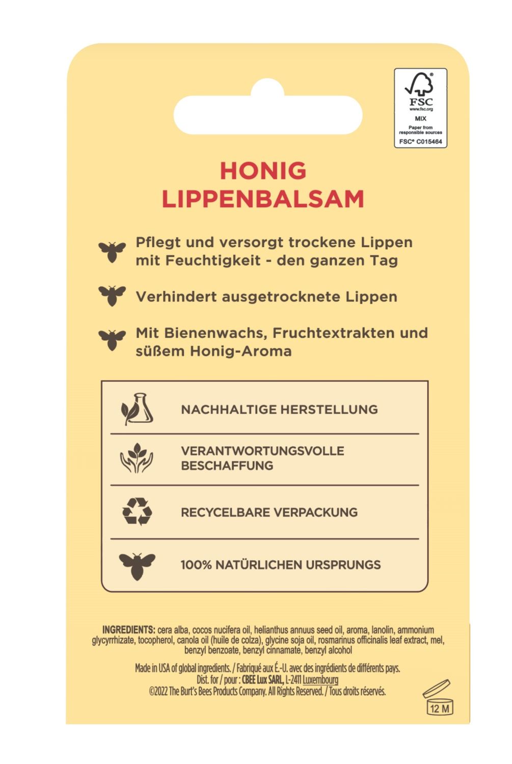Honey Lip B.Blister deutsch