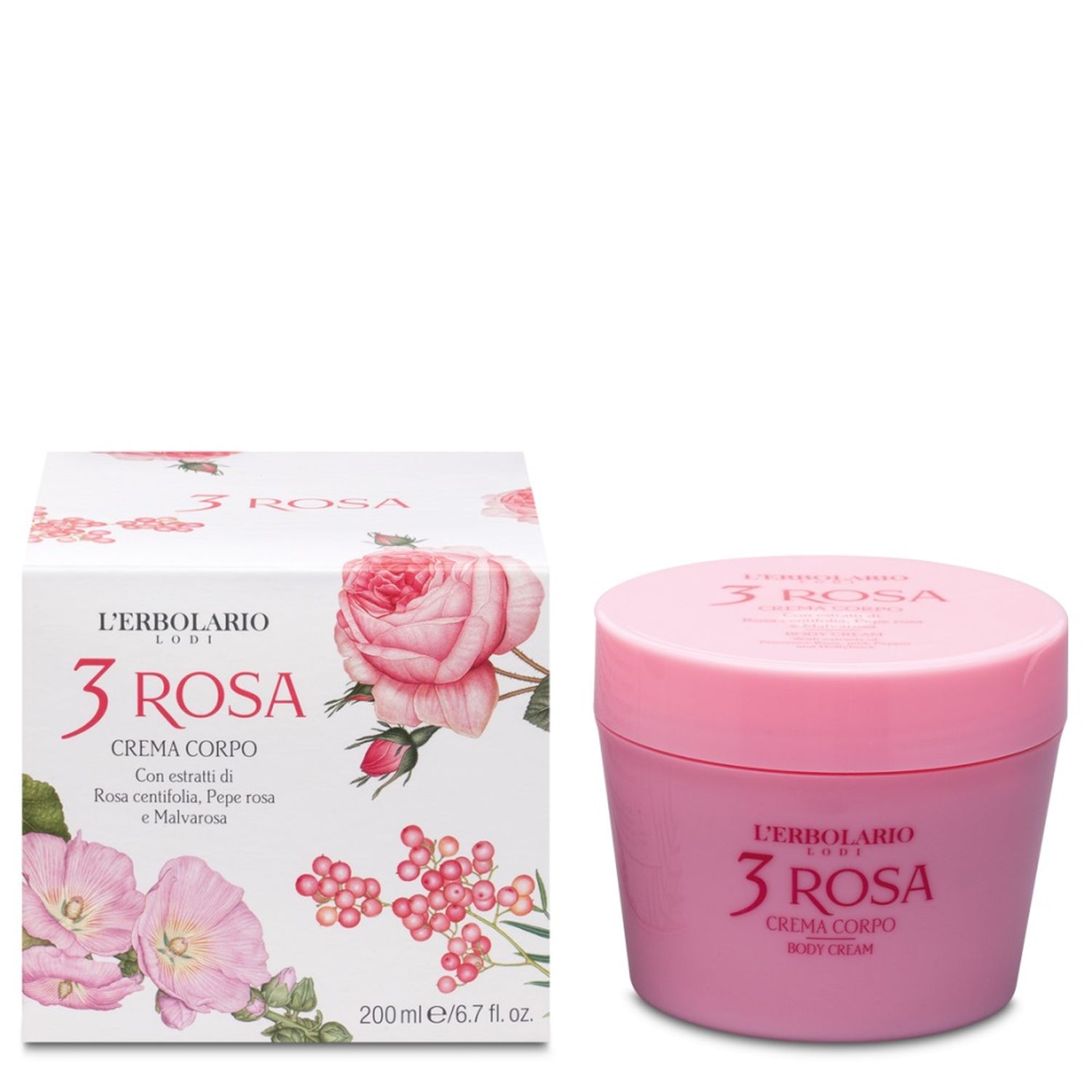 3 ROSA Körpercreme