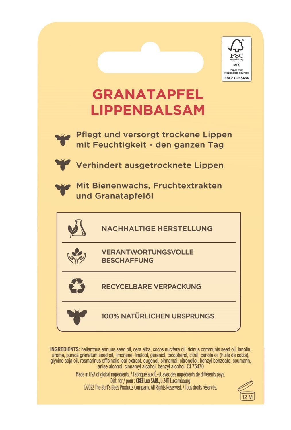 Pomegran. Lip B.Blister deutsch