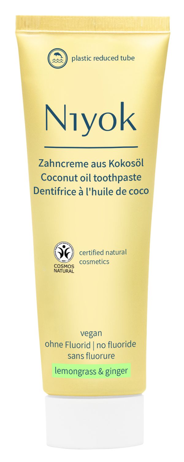 NIYOK Zahncreme Kokosöl Zitronengras&Ingwer 75ml