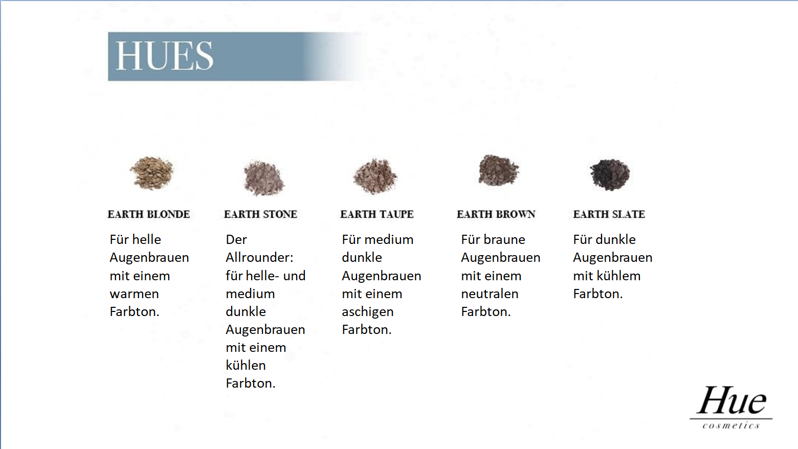HUE Brow Fiber Slate