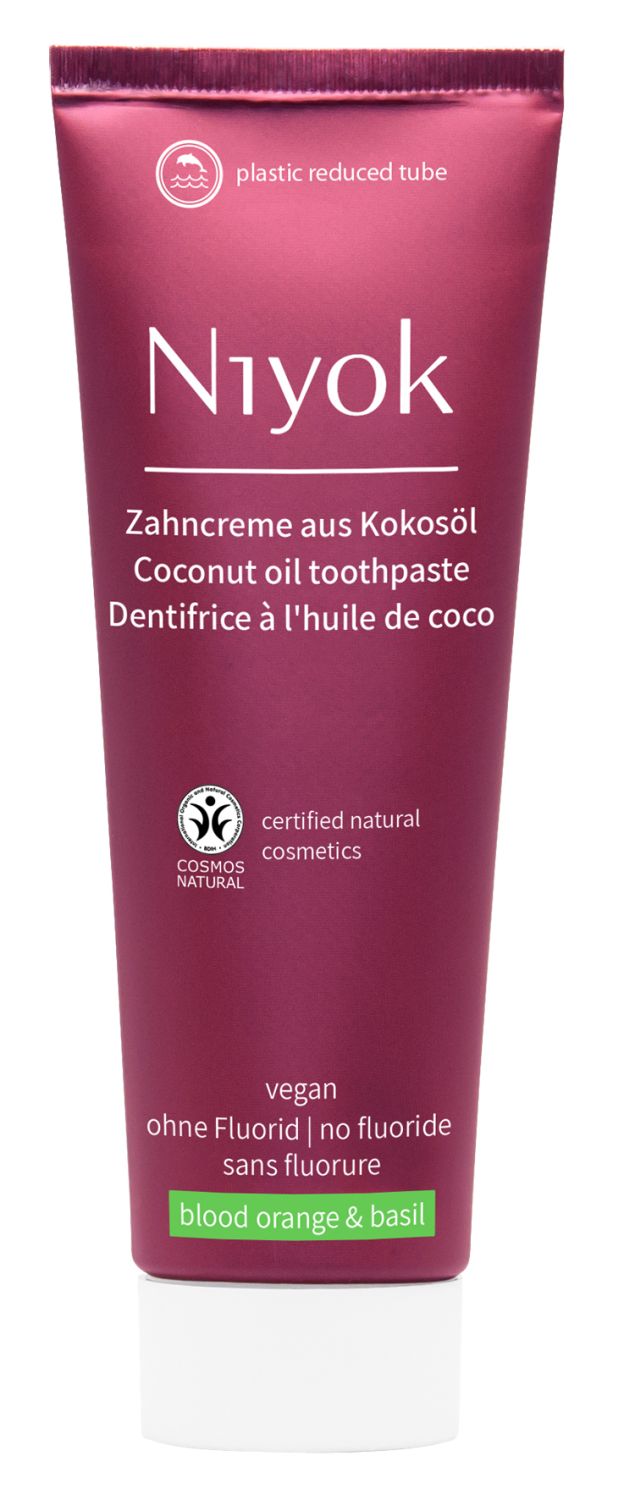 NIYOK Zahncreme Kokosöl Blutorange&Basilikum 75ml