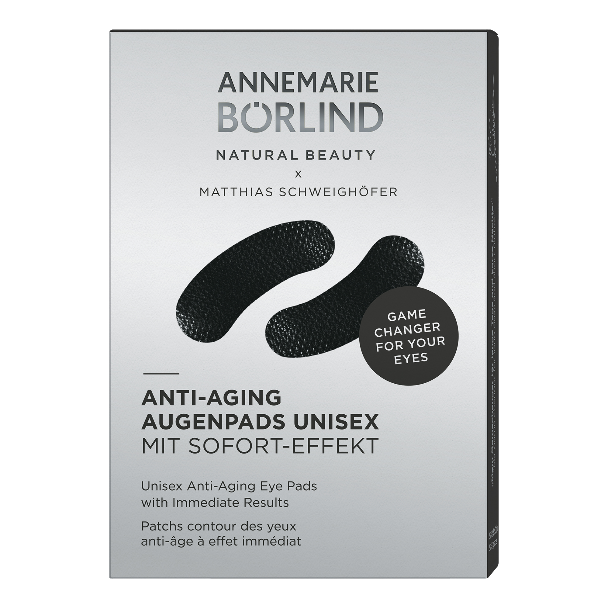 Anti-Aging Augenpads Unisex MIT SOFORT-EFFEKT - BLACK (5 x 2 Stück)