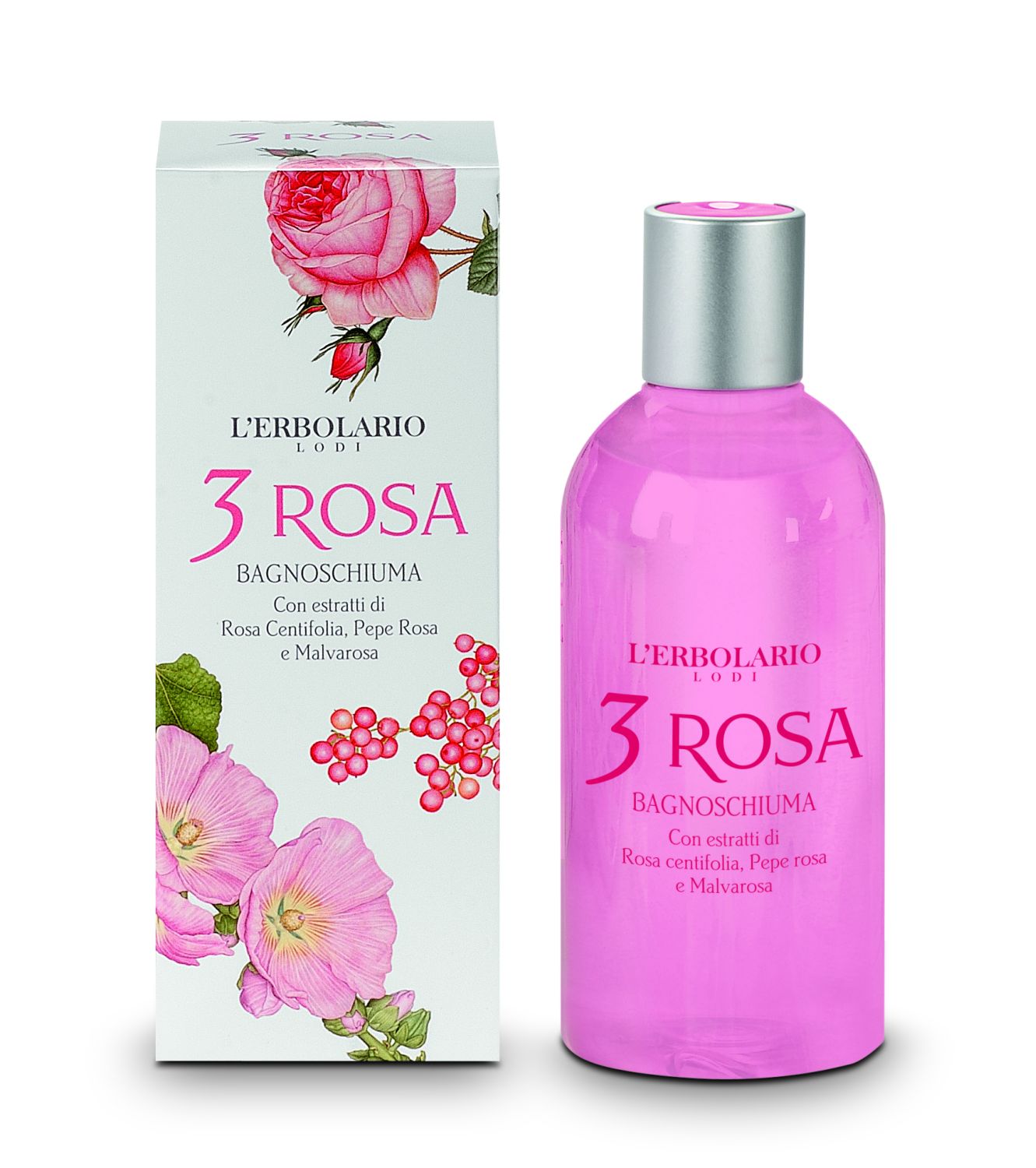 3 ROSA Bade-/Duschgel