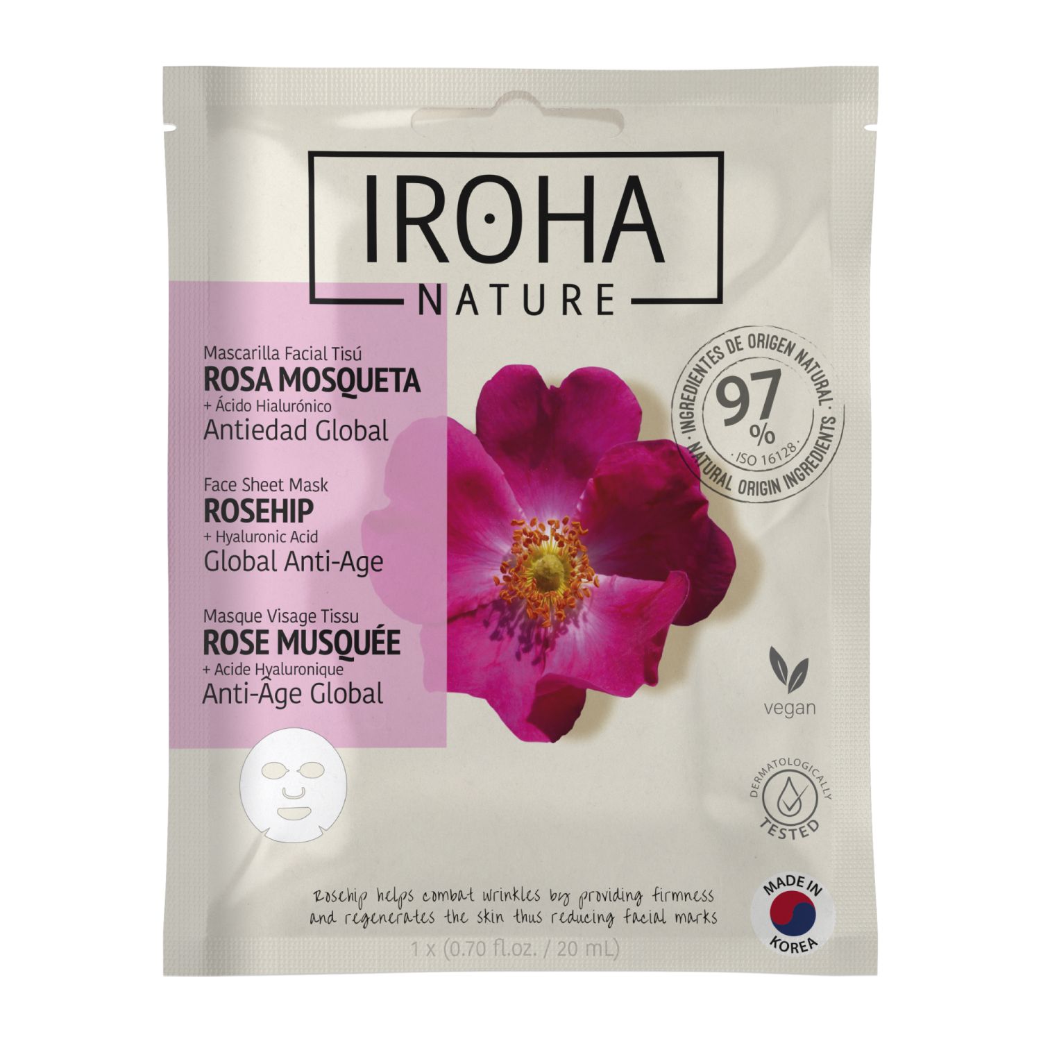 IROHA Global AntiAge Mask Rosehip