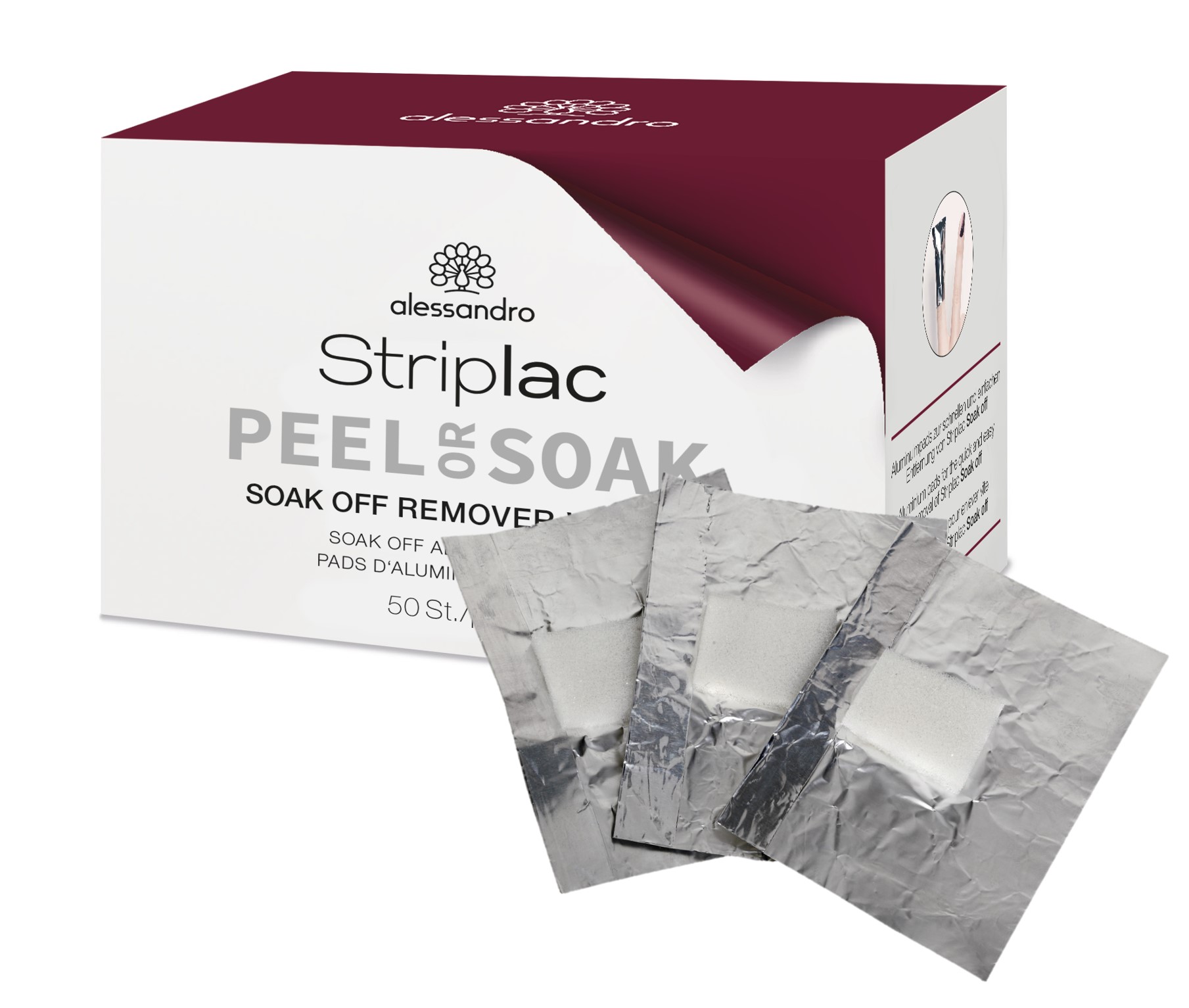 Striplac Soak off Remover Wraps