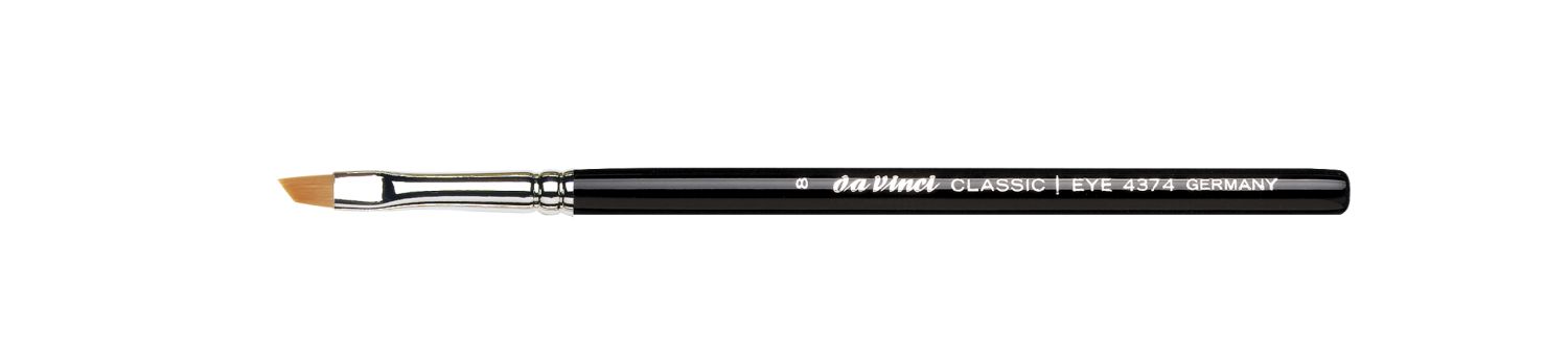 Eyeliner / Liner/Augenbrauenpinsel schräg (Kunstfaser), Gr. 8